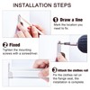 10 Pieces Zinc Alloy Oval Wardrobe Hanging Rail with 20