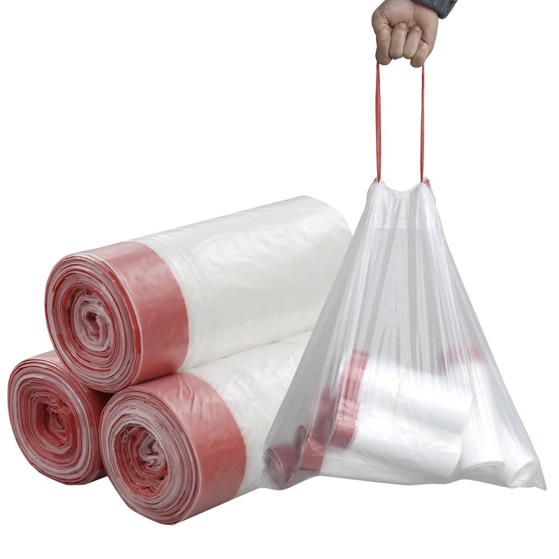 pekky 4 Galones Pequeños Cordón Heavy Duty Bolsas de Basura,