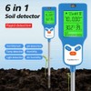 Aswalling Soil 6-in-1 PH Meter Multi-Function Digital Soil PH Meter