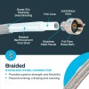 Eastman 12 Inch Flexible Toilet Connector, 7/8 Inch Ballcock X
