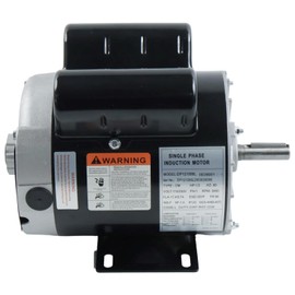 Fakojer 1.5 HP 3450 RPM Single Phase Electric Motor 1.88" Shaft Length 56 Frame 5/8" Keyed Shaft 115/230V Air Compressor Motor