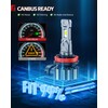 Torchbeam H11/H8/H9 LED Bulbs, 60000LM Super Brighter than Halogen, 6500K