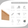 Eszeoee 2 Pack 8'' x 12'' Clear Acrylic Sheet, 3mm