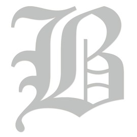 Applicable Pun Old English Letter B - Vinyl Decal for Outdoor Use on Cars, ATV, Boats, Windows and More - Light Grey 9 Inches Tall