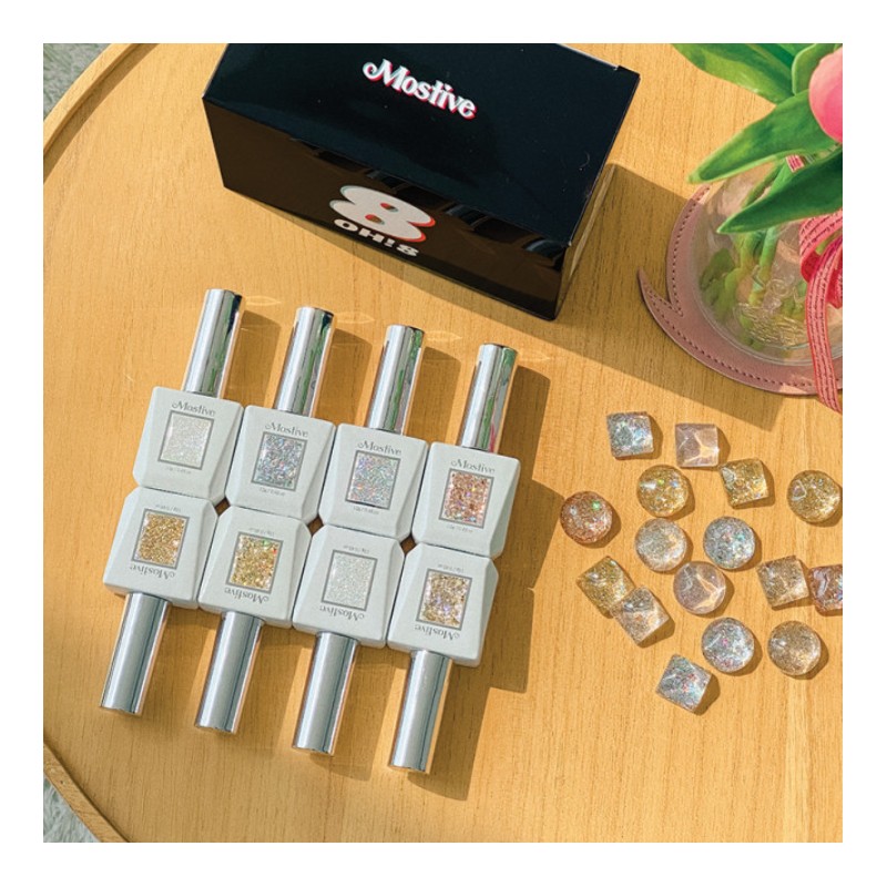 motive Mostive Opal OH8 Glitter Gel 8-piece set / 모스티브