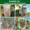 Alpurple 2 Pcs Insect Bird Barrier Netting Mesh with Drawstring-