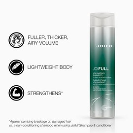 Joico JoiFULL - Juego de champú y acondicionador voluminizador | Para cabello fino y fino | Añade cuerpo instantáneo | Plenitud de larga duración | Pa