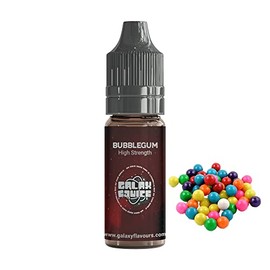 Bubblegum Food Flavouring Drops 10ml - Premium Candy Extract for Professional Baking & Luxury Sweet Beverages - High Strength Food Grade Concentrate by GALAXY FOOD FLAVOURS