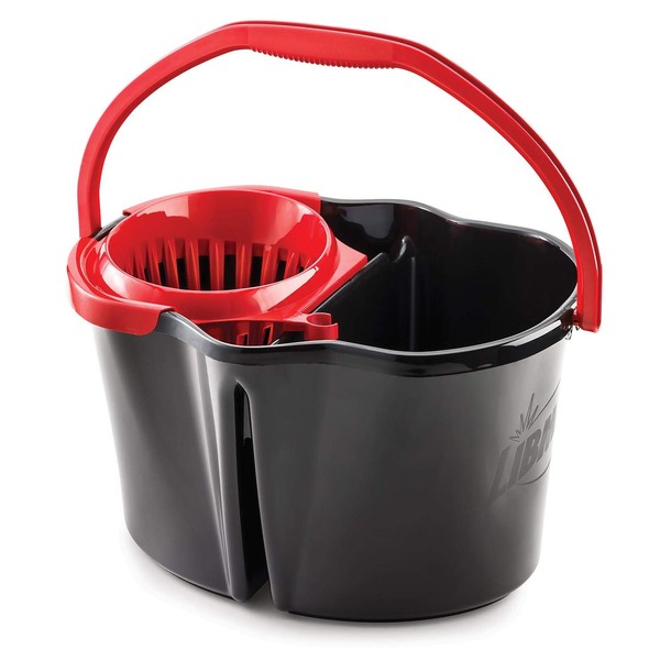 Libman Polypropylene Mop Bucket with Wringer, 4 Gallon