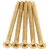 Door Hinge Screws, #9 x 2-3/4", 100-Pack, Polished Brass by