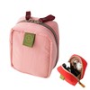 Invite.L Small Stand Up Compact Cosmetic Bag Organized Pockets Korean