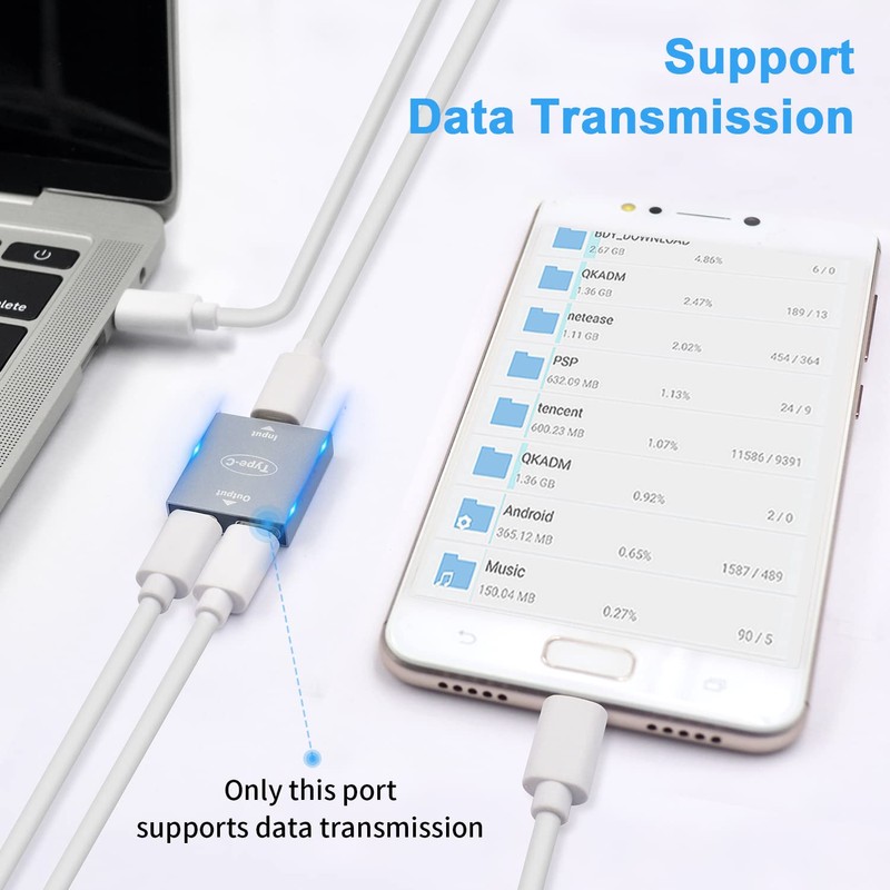 Duttek USB C Splitter, USB Typ C 1 auf 2
