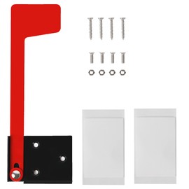 TonGass Mailbox Flag Replacement for Wall-Mount and Post-Mount Mailboxes Carbon Steel Professional Mailbox Flag Replacement Kit Red Mailbox Flag for Metal, Brick, Stone, Wood and All Other Surfaces