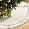 Hommtina Christmas Tree Skirt 48 Inches White Tree Skirt,Christmas Tree