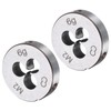 sourcing map 2pcs Round Threading Die M2 x 0.4 Metric