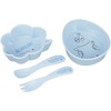 Ken Onishi BPD-1801 Barbapapa Melamine Set, Blue, Bowl: 3.7 x