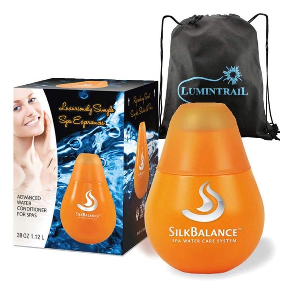 Silk Balance Natural Hot Tub Solution 38 oz Bundle with a Lumintrail Bag