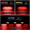MADCATZ 2 Pcs of 6 Inch Red Oval LED Strobe