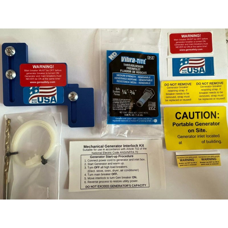 GenSafety BR200 Generator Interlock Kit Eaton / Cutler Hammer or