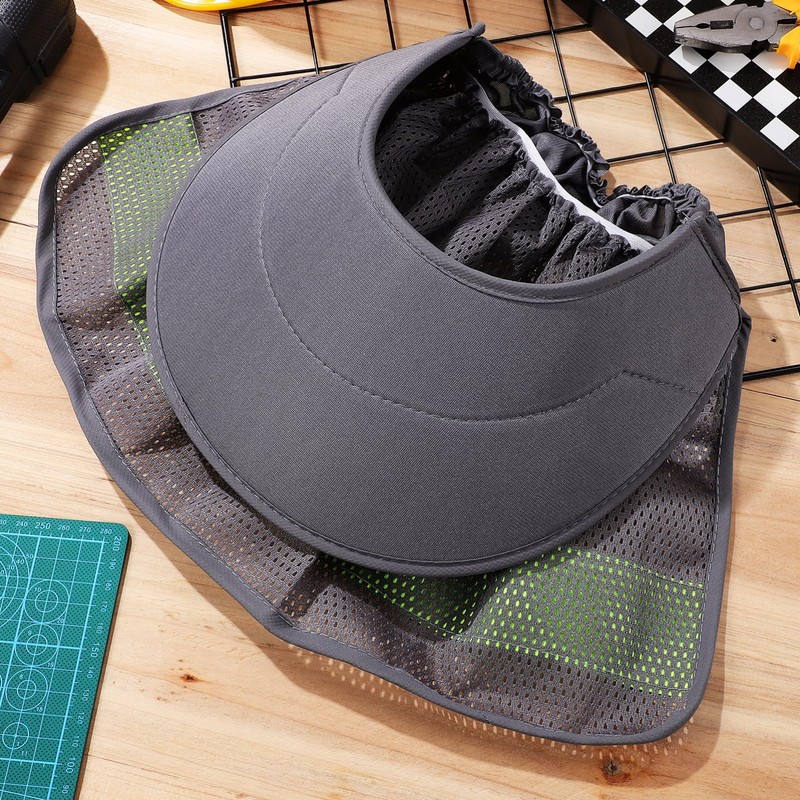 ULTECHNOVO Hard Hat Sun Shade, High Visibility Sun Visor Neck