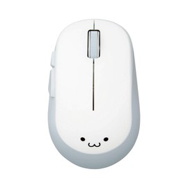 Elecom Wireless Mouse (Receiver Included) M Size 5 Buttons (With Back/Forward Button) BlueLED EPRIM White M-DY13DBXWH