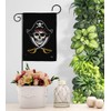 Ornament Collection Garden House Flag Set Coastal Pirate Ship Skull