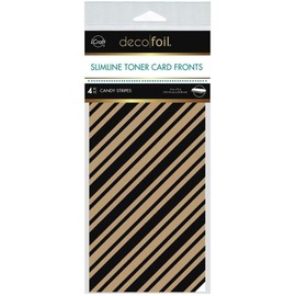 Deco Foil Kraft Toner Sheets 4"x 9" 4 Pack - Candy Stripes