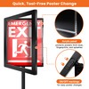 6 Pack Sign Stands 8.5"x11", Adjustable Floor Standing Sign Holders