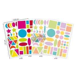 décopatch Cupboard – Pastel Geometric ae058o Maildor Game Baby – Bright/