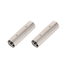 VANDESAIL XLR Gender Changer, 3 Pin XLR Adapter Coupler Male to Male 2 Pack