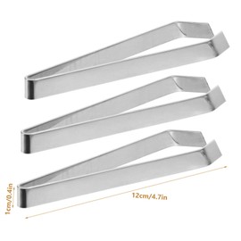 Ciieeo 2sets Stainless Steel Food Tweezers Precision Kitchen Tool for Fish Bone Removal Culinary Beauty Uses Ergonomic Design for Enhanced Control 3pcs*2