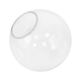 KoKo&Yukina 6 Inch Clear Glass Globes Shade Replacement Glass Shades - 2.67" Fitter Opening - Lighting Fixture Replacement