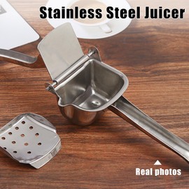 Stainless Steel Manual Juicer, Orange Juice Squeezer, Lemon Squeezer Stainless Steel, Orange Juice Squeezer, Fruit Juicer for Watermelon Lemon Orange Grapes and Other Fruit