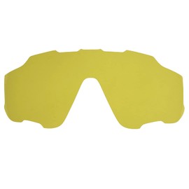 Wetnenss Replacement Lenses for Oakley Jawbreaker Polarised Thickness 1.5 mm Salt Prevention Oil-Proof, Yellow, non-polarised