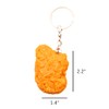 Chicken Nugget Keychain, Chicken Keychain, Stylish Chicken Food Accessories; Perfect