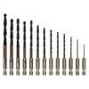 13Pcs Twist Drill Bit 1/4in Hex Shank 1.5‑6.5mm Fast Change