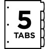 Avery Durable Plastic Write & Erase Big Tab Dividers for