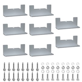 Tapsin Solar Panel Z Holder Pack of 8 Aluminium Solar Panel Z Bracket Mounting Solar Panel Mount with Nuts and Screws for Caravans Walls Boats Roofs Yachts Installation