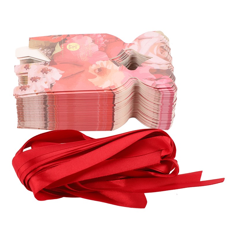 50 Set Wedding Favor Boxes Floral Pattern Retro Style Easy