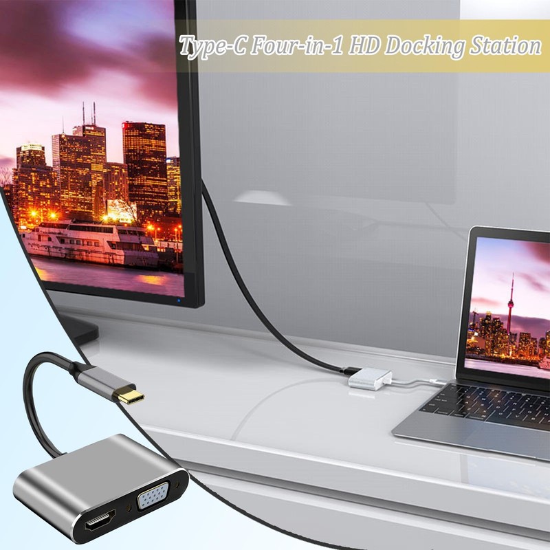 USB C to Dvi Vga Adapter - USB C to