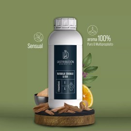 Distribución Aromática Esencia Naranja Sándalo & Oud Para Dif. Aplicaciones 500ml