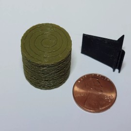 1/64 (26 Pack) Round Hay Bales & "Bale Ramps" for Greenlight - Farm Diorama