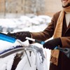 LTHERMELK 2-In-1 Ice Scraper And De-Icer For Car Windscreen With