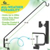 Gray Bunny Deck Hook, 37 Inch Bird Feeder Pole, Non-Slip