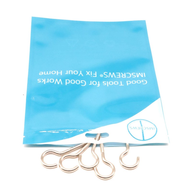 100 Pcs 1-5/8" Stainless Steel 304 Eye Hooks – Heavy