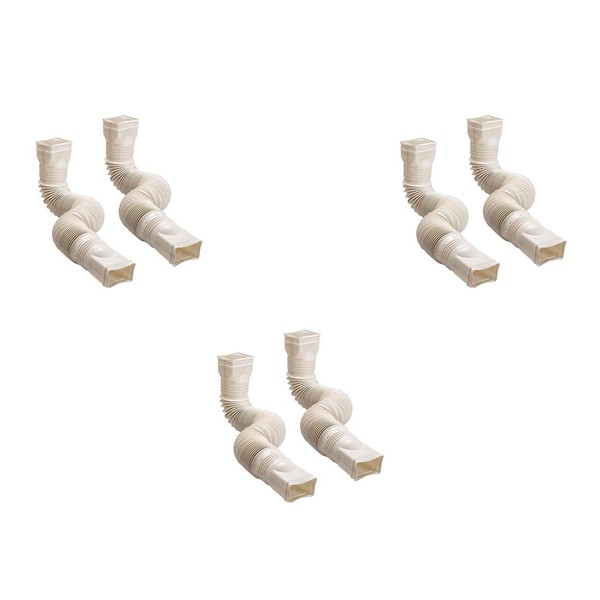 Amerimax 2-Pack Stone Flexible Downspout Extension Gutter Connector Rainwater Drainage