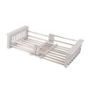 Expandable Sink Drainer Retractable Drain Rack Sink Organizer for Dishes