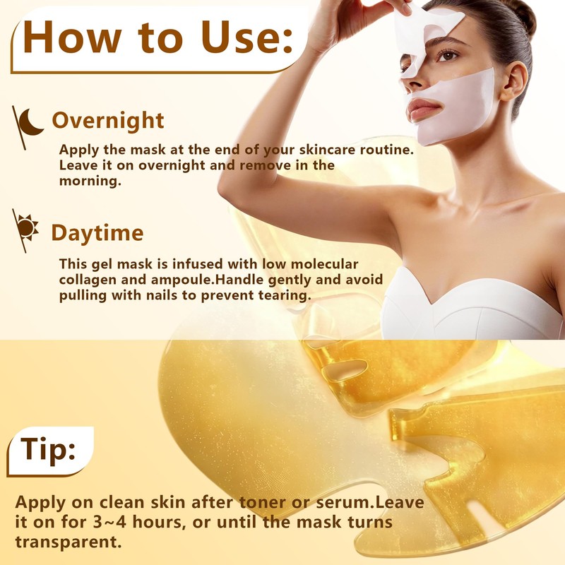 Silk Peptide Intensive Gold Overnight Mask - Collagen Real Face