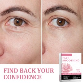 Facial Patches, Pack of 192 Face Tape Against Wrinkles, Moisturising, Anti-Wrinkle Patches, Suitable for Forehead, Chin, Cheeks (Comes with 1 Beauty Brush)