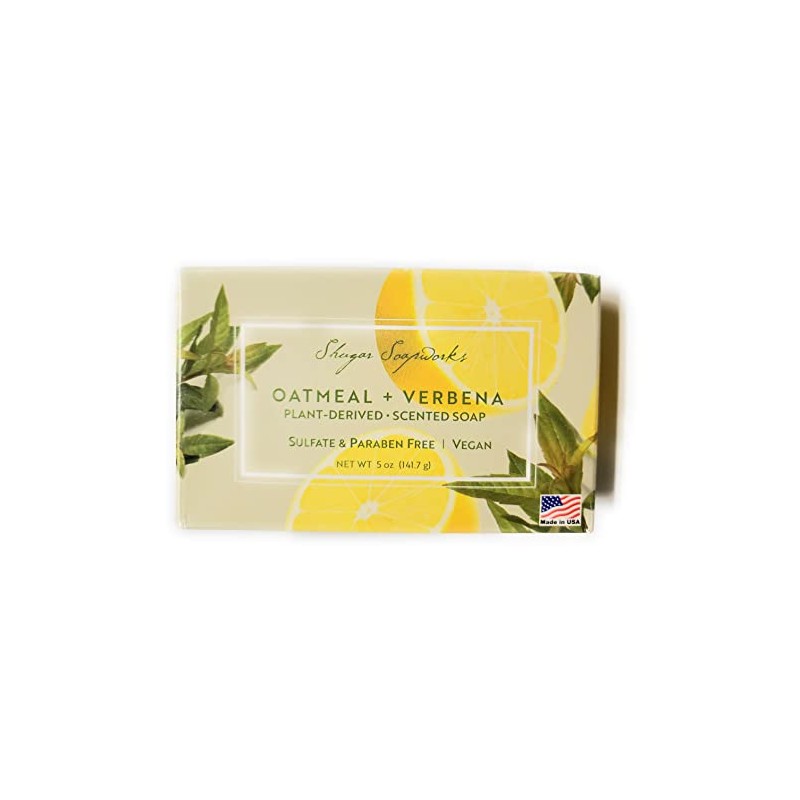 Shugar Soapworks Oatmeal & Verbena Soap - 5 Ounce Beauty